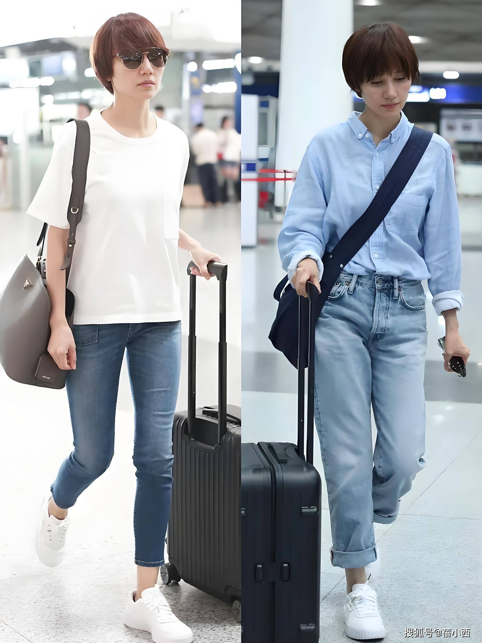 看了袁泉的穿搭我悟了：T恤不配小黑裤、运动鞋才更高级洋气